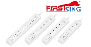 Picture of Firstsing Power strip Switched Socket 15A surge protector Travel Adapter