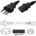 FS33017 Brazil Power Cord NBR14136 Male Plug Connector to Typ IEC60320-C13 Female 6 Feet