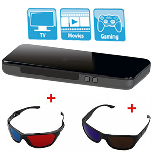 FS111001 2D to 3D Video Converter TV Blue Ray DVD PS3 Xbox 360 + 2 x Glasses included の画像