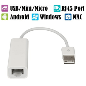 Picture of FS07071 USB 2.0 Ethernet Adapter for Super PC Android Mac Macbook Air
