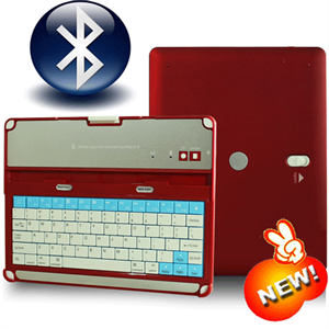 Image de FS00162 Ultra thin Bluetooth Wireless KeyBoard Case Cover For Apple The New iPad 3 iPad2