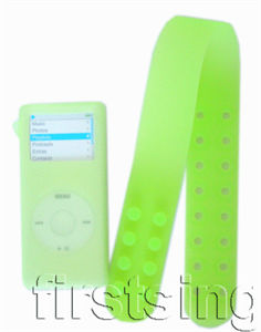 FirstSing  NANO025 Silicone Skin Case With  Silicone Armband for  Apple iPod  Nano