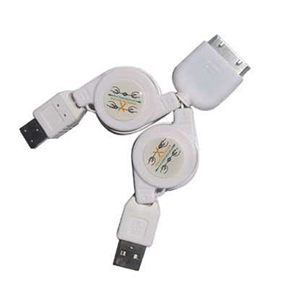 Изображение FirstSing  IPOD012 Retractable iPod to USB2.0 Firewire Cable