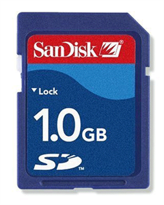 Image de FirstSing  MC002 SanDisk 1 GB Secure Digital Card