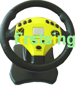 FirstSing  PC029 5in1 full size wheel with pedal and hand brake  for  PS/PS2/XBOX/GC/PC 
