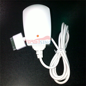FirstSing FS00065 For New generic AU Travel Charger for Apple iPad2(White) の画像