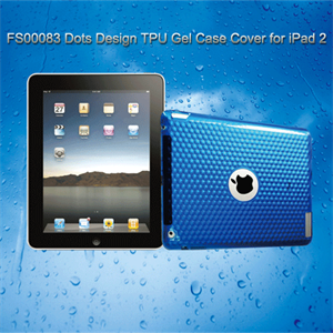 Picture of FirstSing FS00083 Dots Design TPU Gel Case Cover for iPad 2