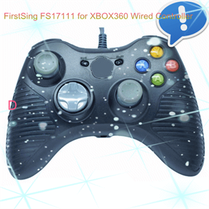Picture of FirstSing FS17111 for XBOX360 Wired Controller Game Joypad Dual Shock Force Feedback