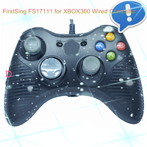 Image de FirstSing FS17111 for XBOX360 Wired Controller Game Joypad Dual Shock Force Feedback