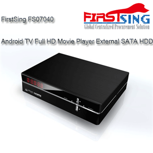 FirstSing FS07040 Android TV Full HD Movie Player External SATA HDD 