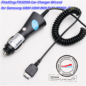 FirstSing FS32006 Car Charger W/cord for Samsung G600 U900 I900 F480 M8800 J700