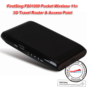 Изображение FirstSing FS01009 Pocket Wireless 11n 3G Travel Router & Access Point