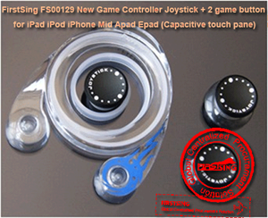 Picture of FirstSing FS00129 New Game Controller Joystick + 2 game button for iPad iPod iPhone Mid Apad Epad (Capacitive touch pane)