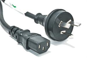 Picture of FirstSing FS33008 Australian Power Cable. C13 Connector To Type I Male 6 Ft