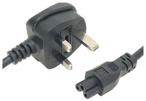 Image de FirstSing FS33010 United Kingdom Power Cable C5 Connector To Type G Male 6 Ft