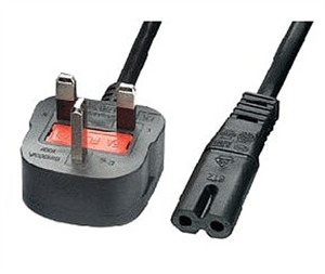 FirstSing FS33013 United Kingdom Power Cable C7 Connector To Type G Male 6 Ft の画像