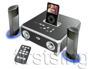 FirstSing  IPOD062  2.1 Hi-Fi Power Stereo Sound System With Remote Control