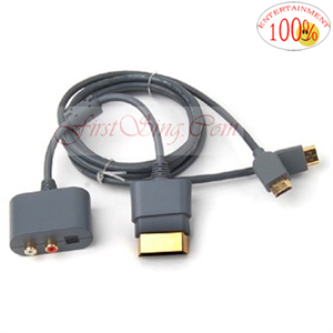 FirstSing FS17077 for XBOX360 Audio Video HDMI AV CABLE 