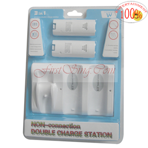 FirstSing FS19234 for Wii Wireless Double Charger Station 
