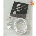FirstSing FS27016 composite AV/USB cable for iPad/iPhone 4G/3GS/3G/iPod の画像
