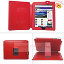 FirstSing FS00027 for Apple iPad Red Leather Skin Case Cover with Stand