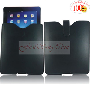 Image de FirstSing FS00028 for Apple iPad Black Leather Case Pouch