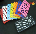 FirstSing FS09026 Colorful Incase Perforated Snap Design Case for iPhone 4G
