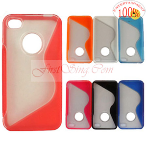 Image de FirstSing FS09028 TPU Hard Case Cover for iPhone 4G
