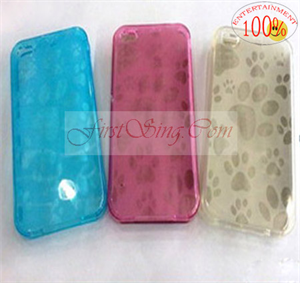 Image de FirstSing FS09030 TPU Soft Silicone Case Cover for iPhone 4G
