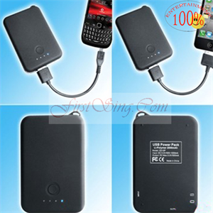 FirstSing FS00051 USB Emergency Charger Pack for iPad/iPhone 4G/iPhone 3GS/iPod/PSP/NDS