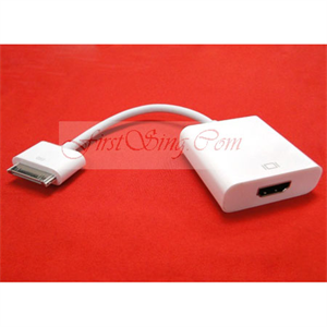 FirstSing FS00056 Newest iPad to HDMI Connection Cable to HDTV for iPad の画像