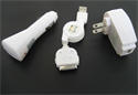 FirstSing FS21071 Car Charger USB Cable AC Wall 3in1 for iPhone 3G 
