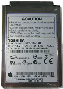 Изображение FirstSing FS09199 60GB Hard Drive MK6006GAH for iPod