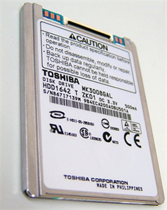 Изображение FirstSing FS09192 30GB Hard Drive for 5th Gen iPod w/ Video (MK3008GAL)