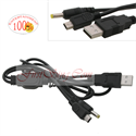Image de FirstSing FS24011 2 in1 USB Charge Data Sync Cable Lead Wire for PSP 3000 Lite