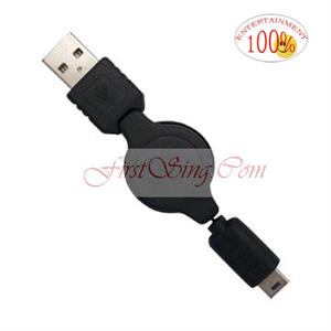 FirstSing FS25034 Retractable USB Charging Cable for NDSi の画像