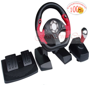 Изображение FS18085 10inch Wireless Steering Wheel for PS3 PS2 PC