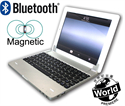FS00173 World Premiere CobraShell Magnetic Bluetooth Keyboard for iPad 4 iPad 3 iPad 2 Android の画像