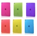 FS00302 Half Transparency TPU Soft Protective Case Cover Skin Shell for iPad Mini の画像