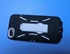 FS09329  Dual Layer Defender Kick Stand Impact Hard Case Cover Black for iPhone 5 