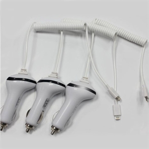 FS09341 Lightning 8 pin Car Charger Reel Cable for iPhone 5 iPod Touch 5th