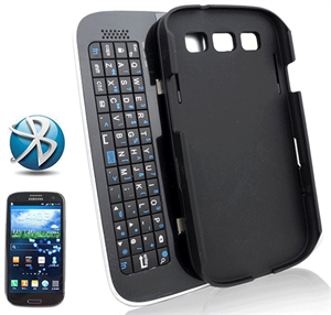 Image de FirstSing Multifunction Bluetooth Keyboard Case Sliding Function + Standing Function + Backlight Function + 12 Button Specially Designed for Samsung Galaxy i9500 S4 