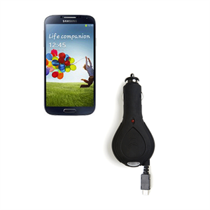 Picture of Micro-USB Retractable Car Charger for Blackberry Samsung HTC Android smartphone