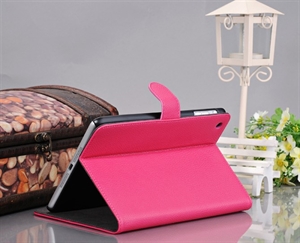 Image de Folio Style Litchi Leather Case With Stand For iPad Mini 