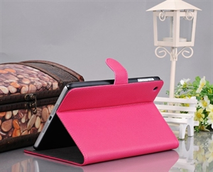 Изображение Folio Style Litchi Leather Case With Stand For iPad Mini 