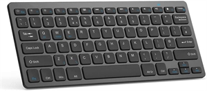 Ultra-Slim Bluetooth Keyboard Compatible with iPad iPhone and Other Bluetooth Enabled Devices Including iOS Android Windows