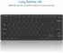 Ultra-Slim Bluetooth Keyboard Compatible with iPad iPhone and Other Bluetooth Enabled Devices Including iOS Android Windows