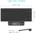 Picture of Ultra-Slim Bluetooth Keyboard Compatible with iPad iPhone and Other Bluetooth Enabled Devices Including iOS Android Windows