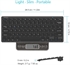 Image de Ultra-Slim Bluetooth Keyboard Compatible with iPad iPhone and Other Bluetooth Enabled Devices Including iOS Android Windows