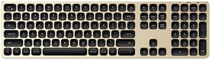 Image de Aluminum Bluetooth Keyboard with Numeric Keypad  Compatible with iMac iPad  MacBook  iPhone 